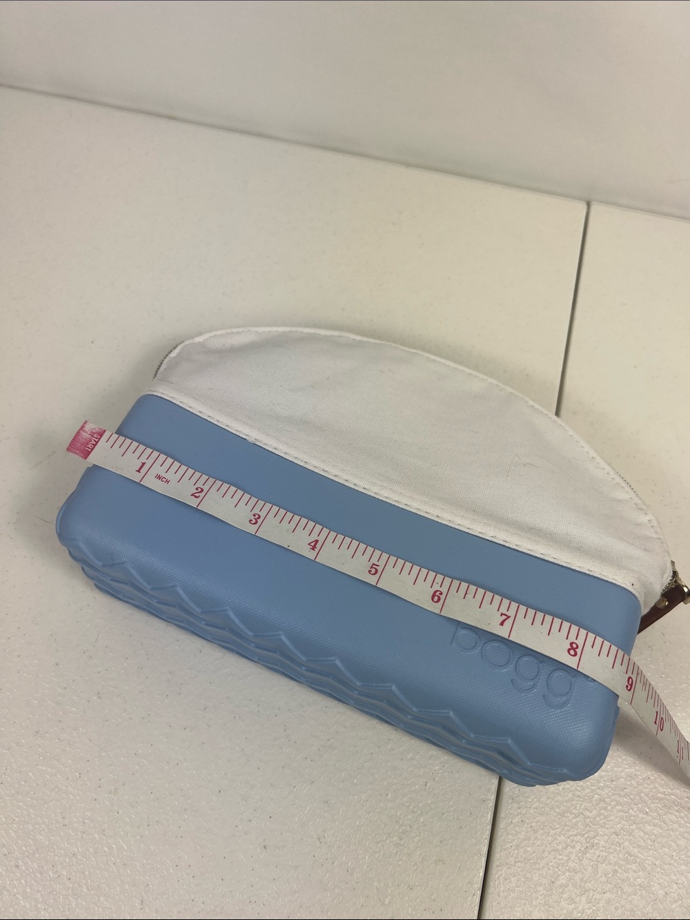 BOGG Makeup Bag Light Blue & White NWT - Picture 7 of 9
